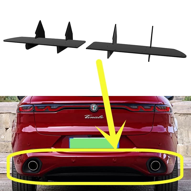 Fit Alfa Romeo Tonale 2022--on Year Diffusore posteriore Paraurti Labbra Spoiler Splitter Body Kit Accessori
