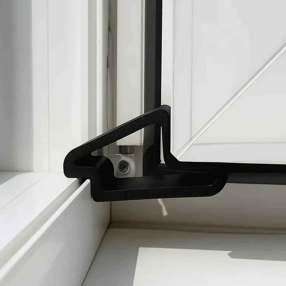 Copertura per finestra in plastica, fermafinestra ispessito per la sicurezza di porte e finestre, design antiscivolo, fermafinestra in plastica resistente