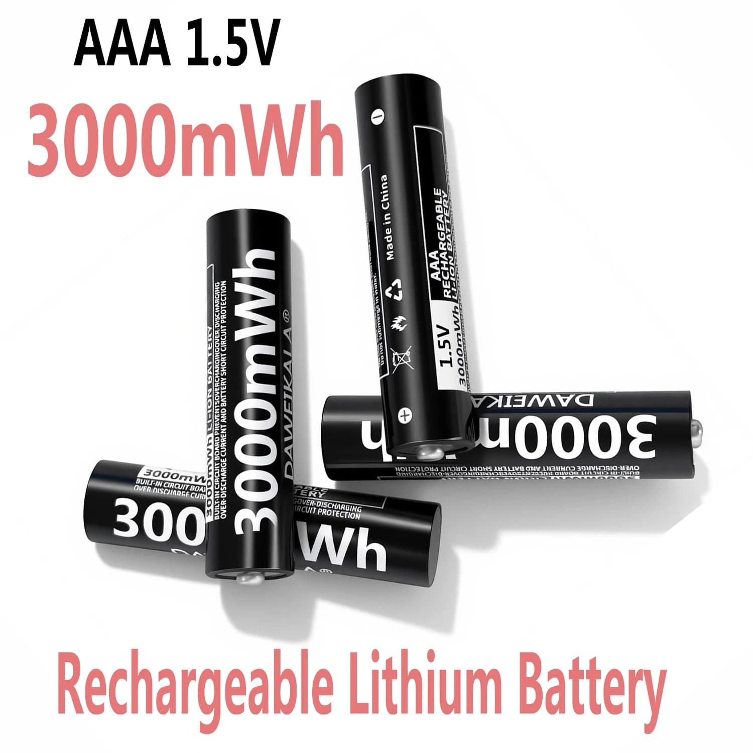 1.5 V Constant Voltage AAA Lithium Ion Battery for Electric Toothbrush, Electric Toys, CNC Camera