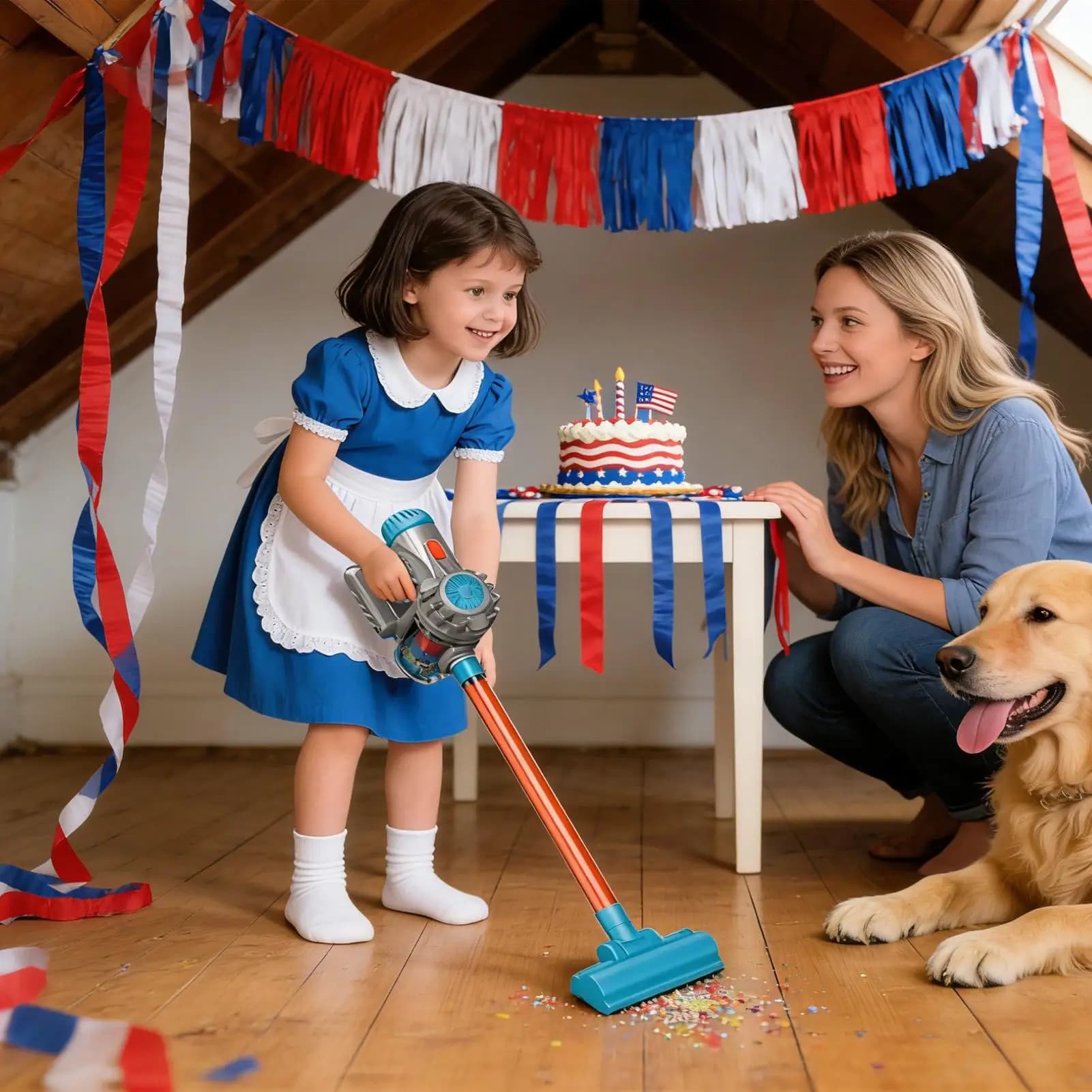 Giocattolo per aspirapolvere per bambini che funziona interattivo Fai finta di un vero aspirapolvere realistico per bambini Set di pulizia per bambini Sala giochi a casa