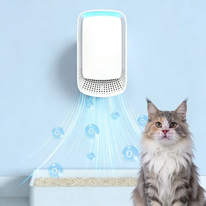 Purificatore d'Aria Portatile e Aspirapolvere Domestico, Purificatore d'Aria Intelligente con Deodorante per Lettiere e Ambienti, Prodotti per Gatti