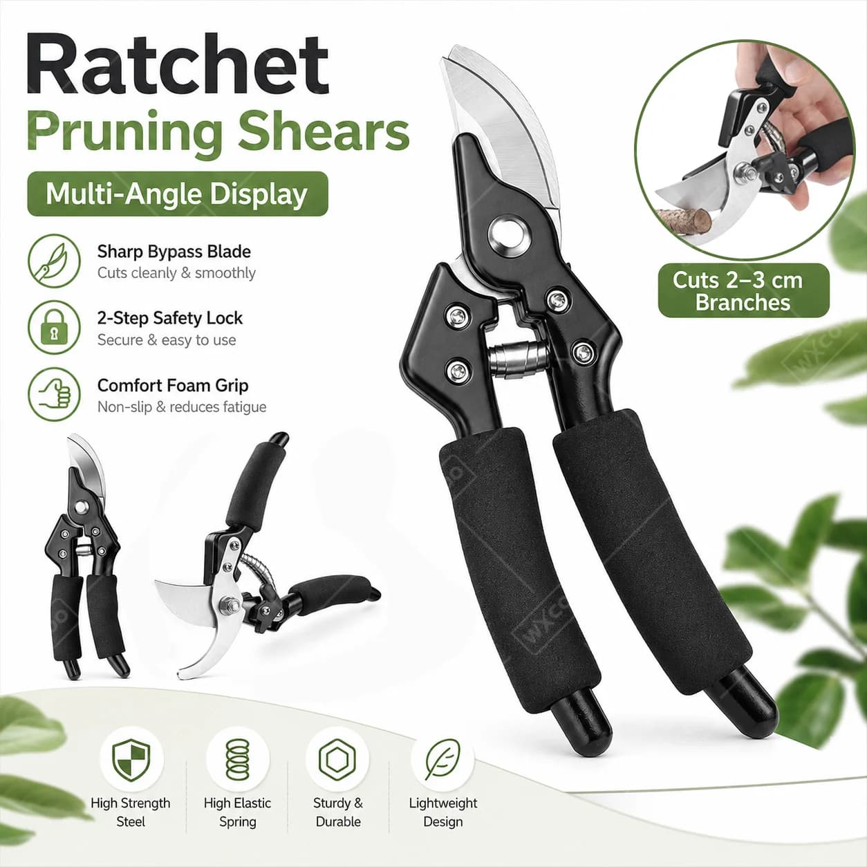 Stainless Steel Scissors for Flower Cutting Arrangement Pruning Fruit Tree Garden Branch Cutting Household Grafting Tools