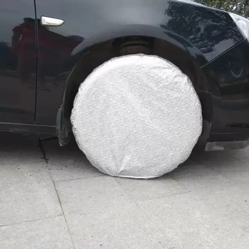 Cover for solar protection for car tyres Protective cover High temperature solar protection Anti-aging solar exposure Universal dust cover for rain