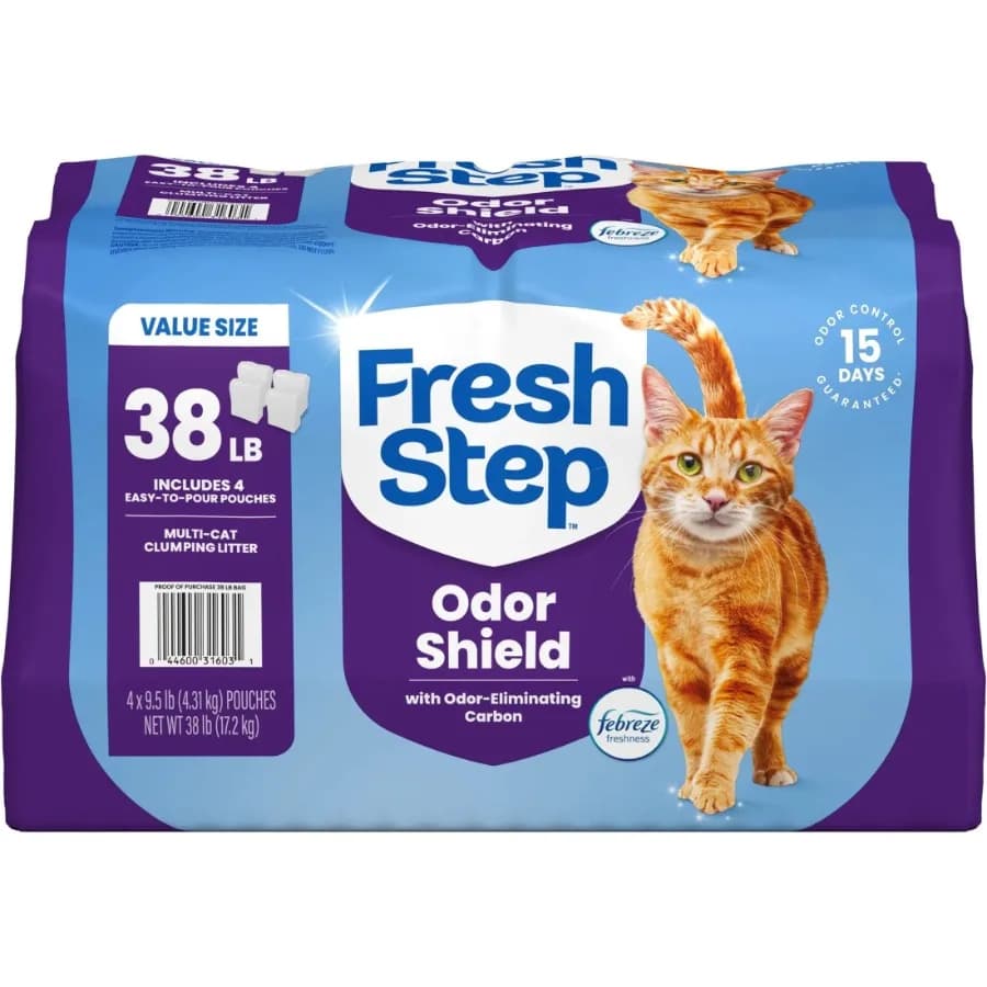 Lettiera Agglomerante Profumata Multi-Cat con la Potenza di Febreze 38 libbre