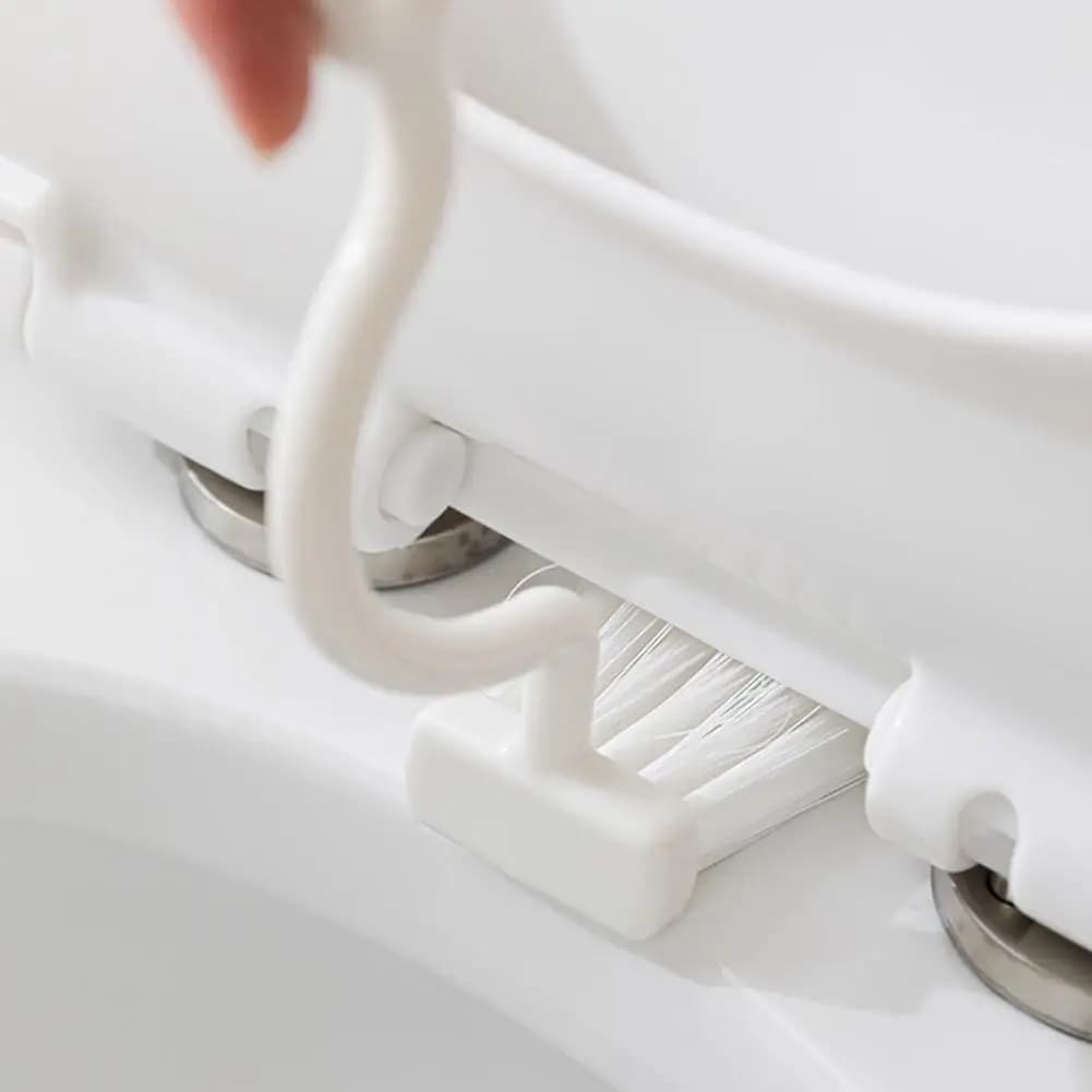 Lavapavimenti per WC Scopino per WC con setole estese Lavapavimenti per testa a forma di S Detergente a parete con manico lungo per la rimozione delle macchie No