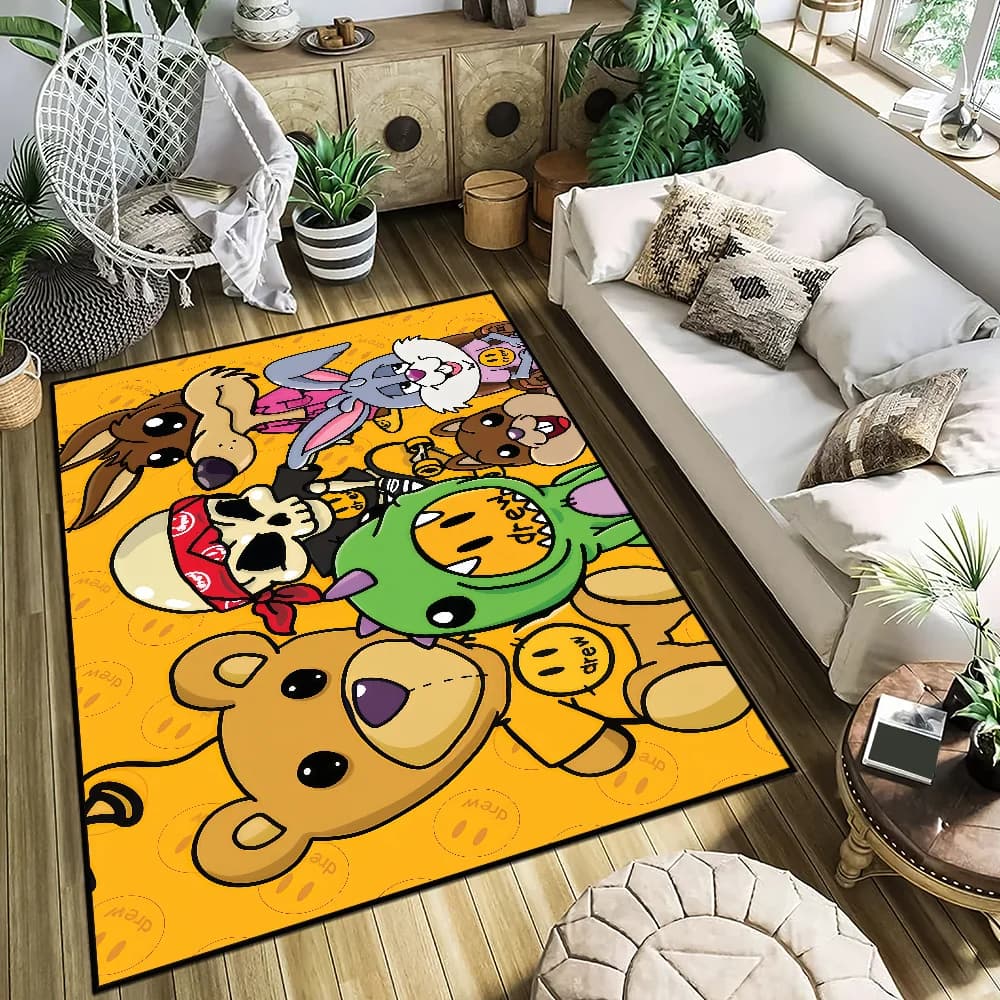 Antiscivolo D-drew Cucina Camera da letto Fatta a mano Moda trapuntata j-Justin Tappeto H-House Soggiorno Ingresso Decorazione b-Bieber
