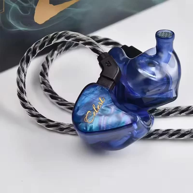 AE-Celest Wyvern Qing In-Ear Earphone Monitor IEMs Wired HiFi Headphone With Microphone Cable Gaming Earbuds Audio Headset