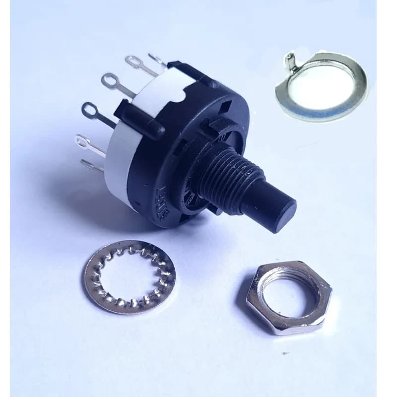 Pannello Interruttori Rotativi da 12 Vie per Montaggio, 12V 250V AC/DC, per Arduino, Foratura Passante