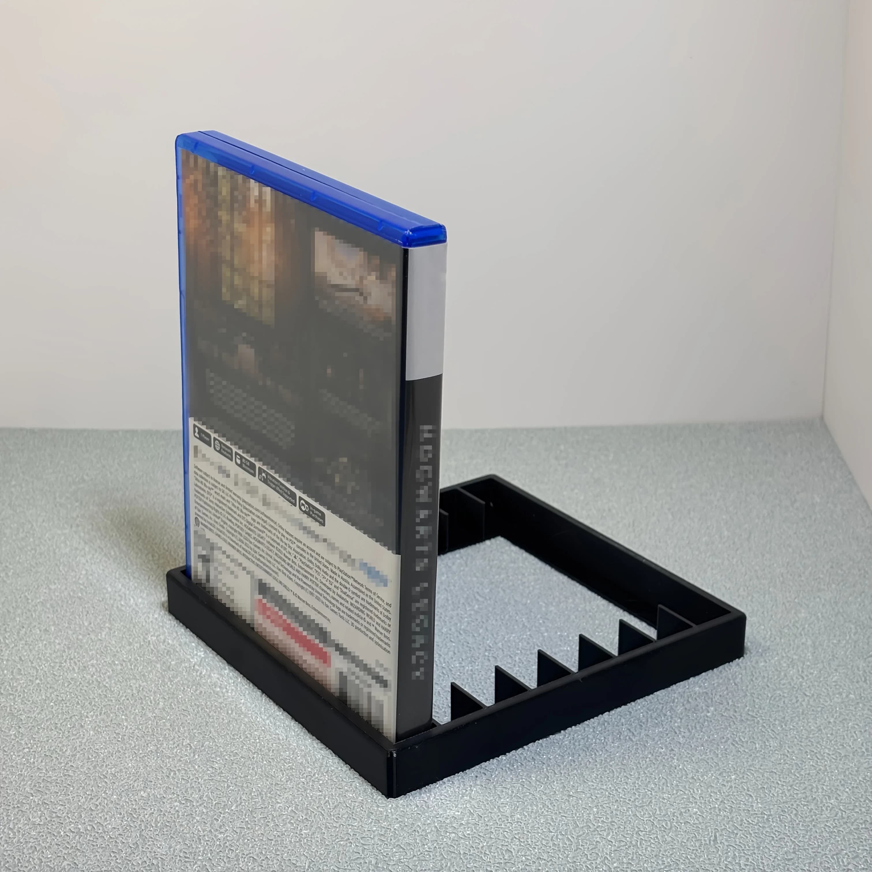 Scaffale espositivo per CD a 8 slot compatibile con Ps5 Ps4 Ps3, organizer per dischi di gioco, scaffale per console, accessori domestici resistenti
