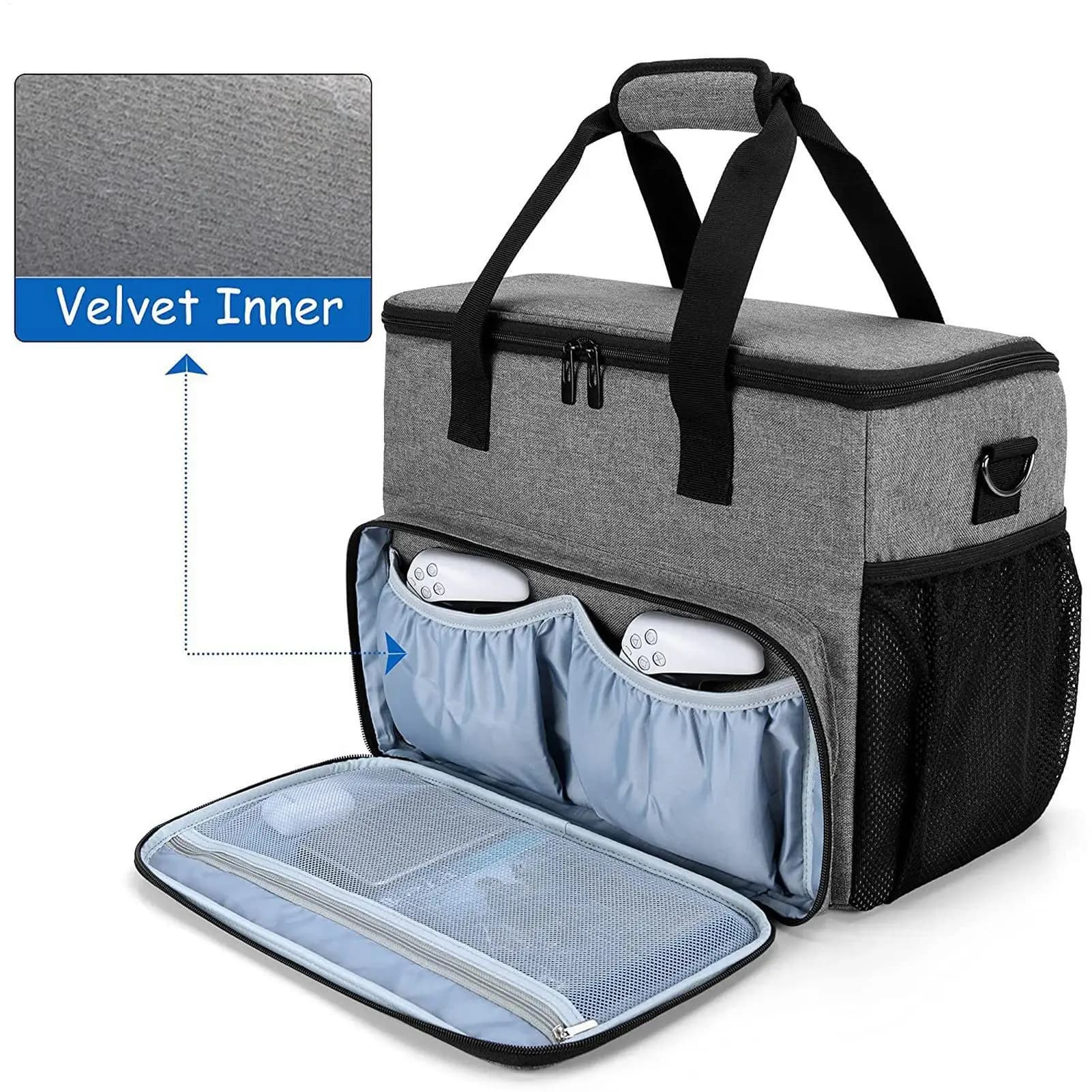 Borsa da trasporto per PS5/PS4/Xbox Series One/X Console di gioco Host Borsa di stoccaggio Borsa per laptop da 15,6 pollici Accessori Nintendo Switch PS5