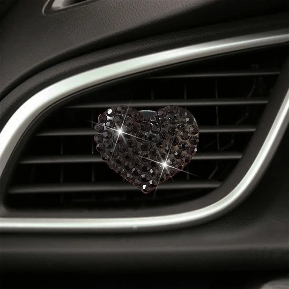 Automatic Ornament Heart-shaped Air Conditioning Clip for Car Aromatherapy Decoration Air Intake Diffuser Auto Clip