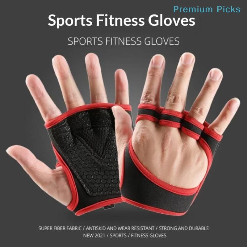 portableHand Palm Protector Gym Gloves for Power Weight Lifting and Bodybuilding Workouts