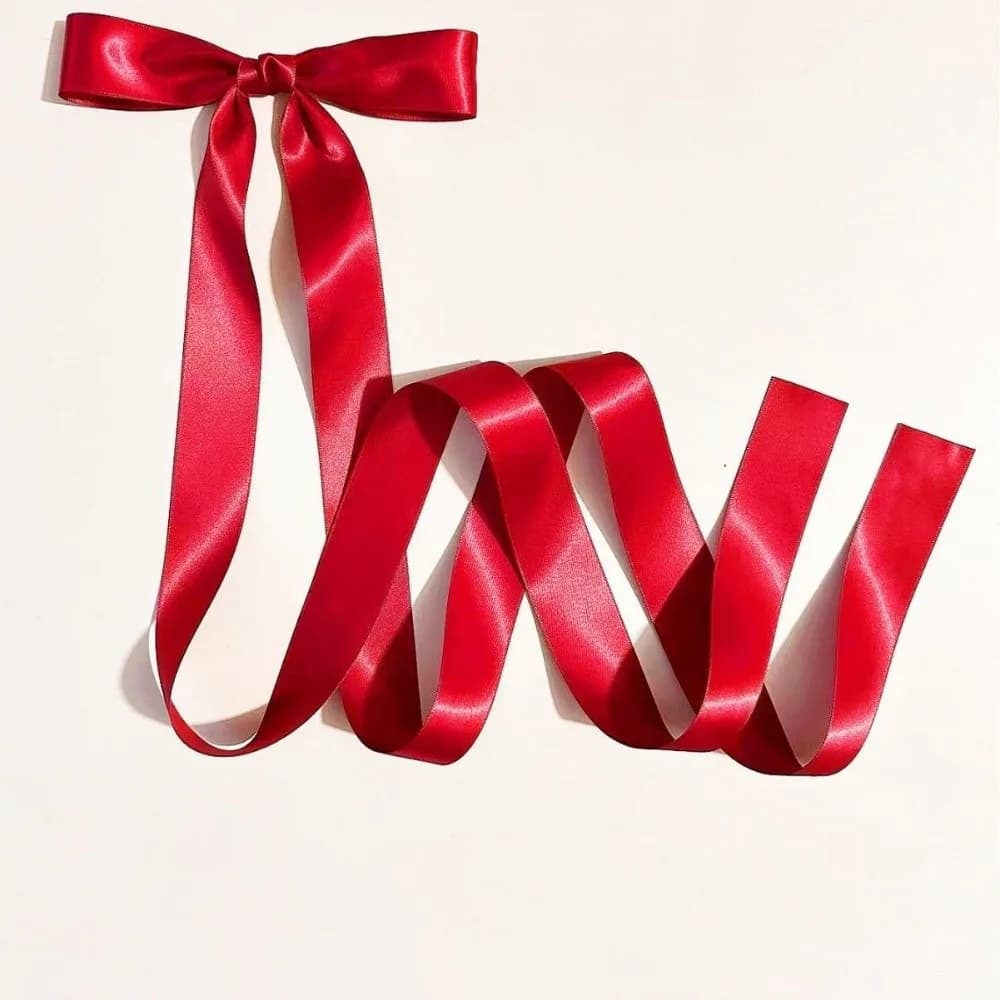 Sweet Long Ribbon Bow Hair Clip JK Style Big Bowknot Satin Hairpin Barrette Hair Decor