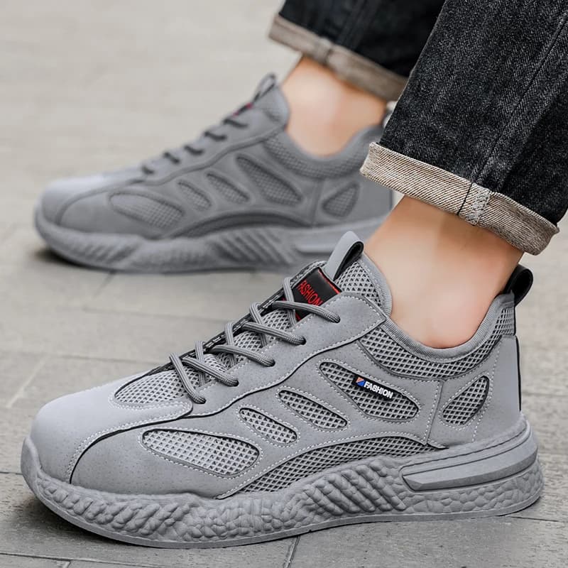 Scarpe da Lavoro Traspiranti da Uomo 2026 Nuove, Comode Sneakers Estive Antiscivolo con Suola Morbida e Design alla Moda, Scarpe Casual da Corsa