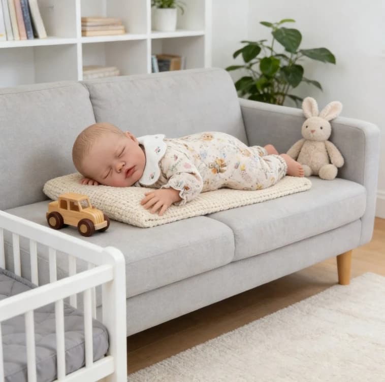 NPK 19 ''Fatto a mano Reborn Primrose Sleep Realistica Soft Touch Baby Doll con pelle 3D Strati multipli Pittura Bambole per bambini