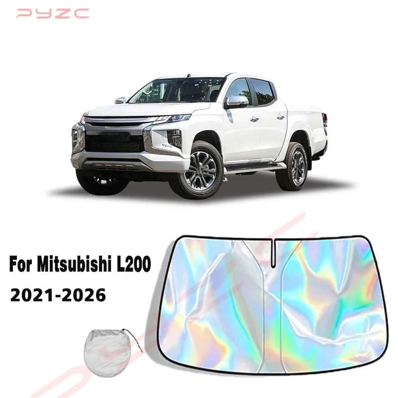 For Mitsubishi L200 2021-2026 Car Windshield Sunshade Cover Front Window Sun Shade Visor Auto Interior UV Protection