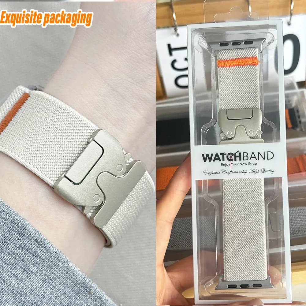 Cinturini in nylon per Apple Watch ultra 3/2 Band 49mm 45mm 46mm 44mm 42mm 40mm 41mm Bracciale sportivo IWatch Series 11 10 9 8 7 6 4 SE 3