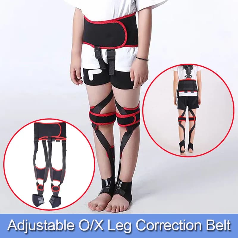 Cintura per la correzione della forma della gamba O/X regolabile per bambini - Correttore medico della postura delle gambe - Lmprove la cinghia per la correzione del varo/ectropione del ginocchio