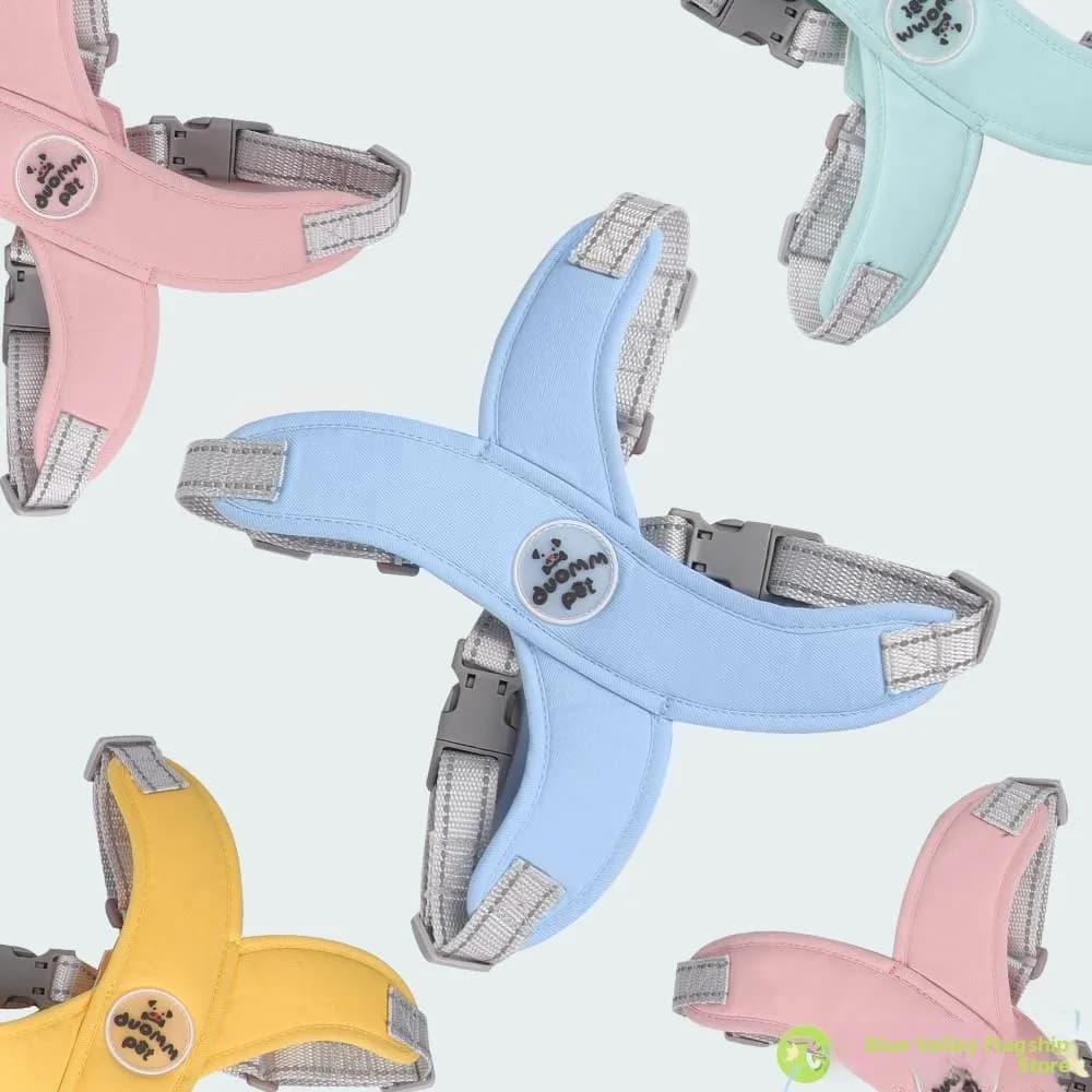 Guinzaglio Regolabile per Cani Stile Gilet, Corda da Passeggio per Cani Piccoli, Pettorina Estiva Traspirante Anti-Soffocamento, Senza Grovigli, Accessori per Animali Domestici