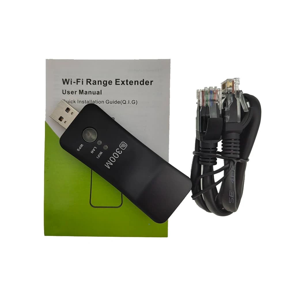 Adattatore AP WiFi universale USB wireless 300Mbps Porta RJ-45 Scheda di rete ripetitore di rete Ethernet per la nuova Smart TV
