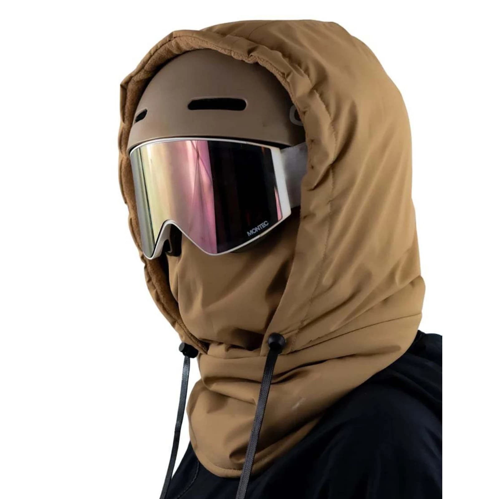 Polyester Windproof Ski Hood Mask With Drawstring Fully Covered For Ultimate Full Cover Hood Goggle Covers