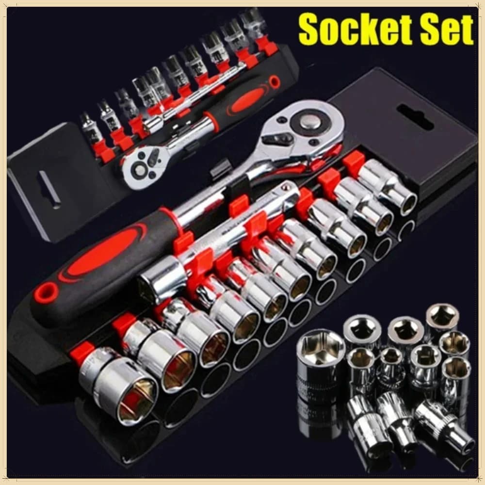 12Pcs Wrench Socket Set Multifunctional Repair Tools Kit for Motorcycle Bicycle Car Boat Maintenance