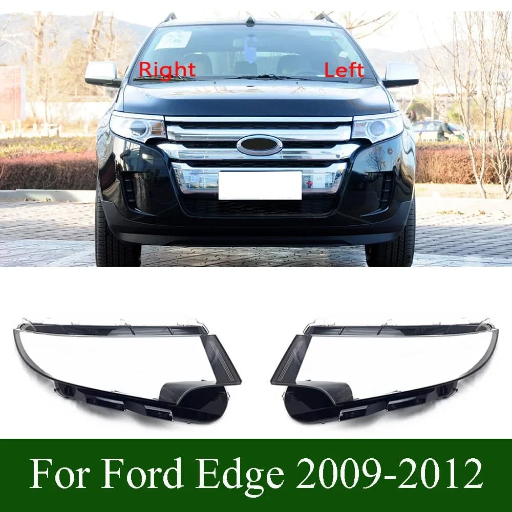 Per Ford Edge 2009-2012 Fari Anteriori Copertura Trasparente Faro Borsette Lente Plexiglass Sostituire Paralume Originale