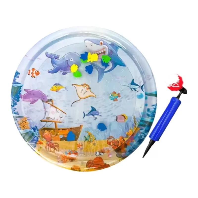 Pet water mattress cat pat water pad dog large inflatable water injection ice pad summer cooling anti-catch small fish toys