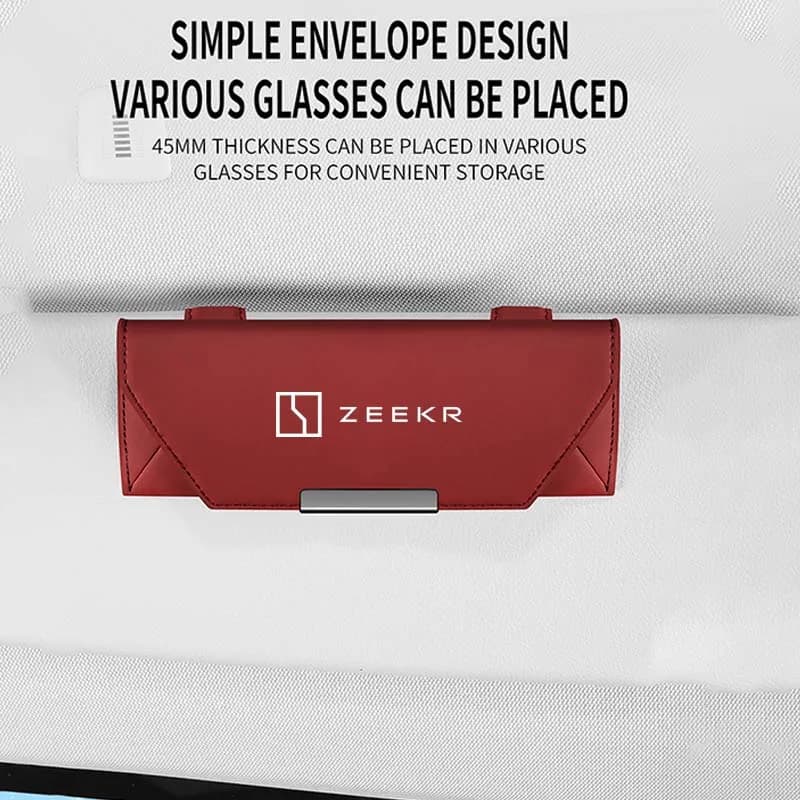 Per ZEEKR X 001 009 007 008 006 7x Parti Accessori Visiera per auto Occhiali da sole Porta occhiali Custodia per occhiali Scatola con clip