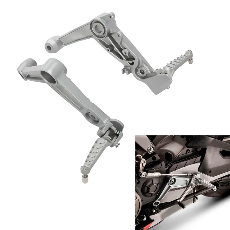 Front Rider Driver Foot Pegs Mount Bracket Set Motorcycle Pedals Footrest For Aprilia RS660 2021-2023 2024 2025RS 660