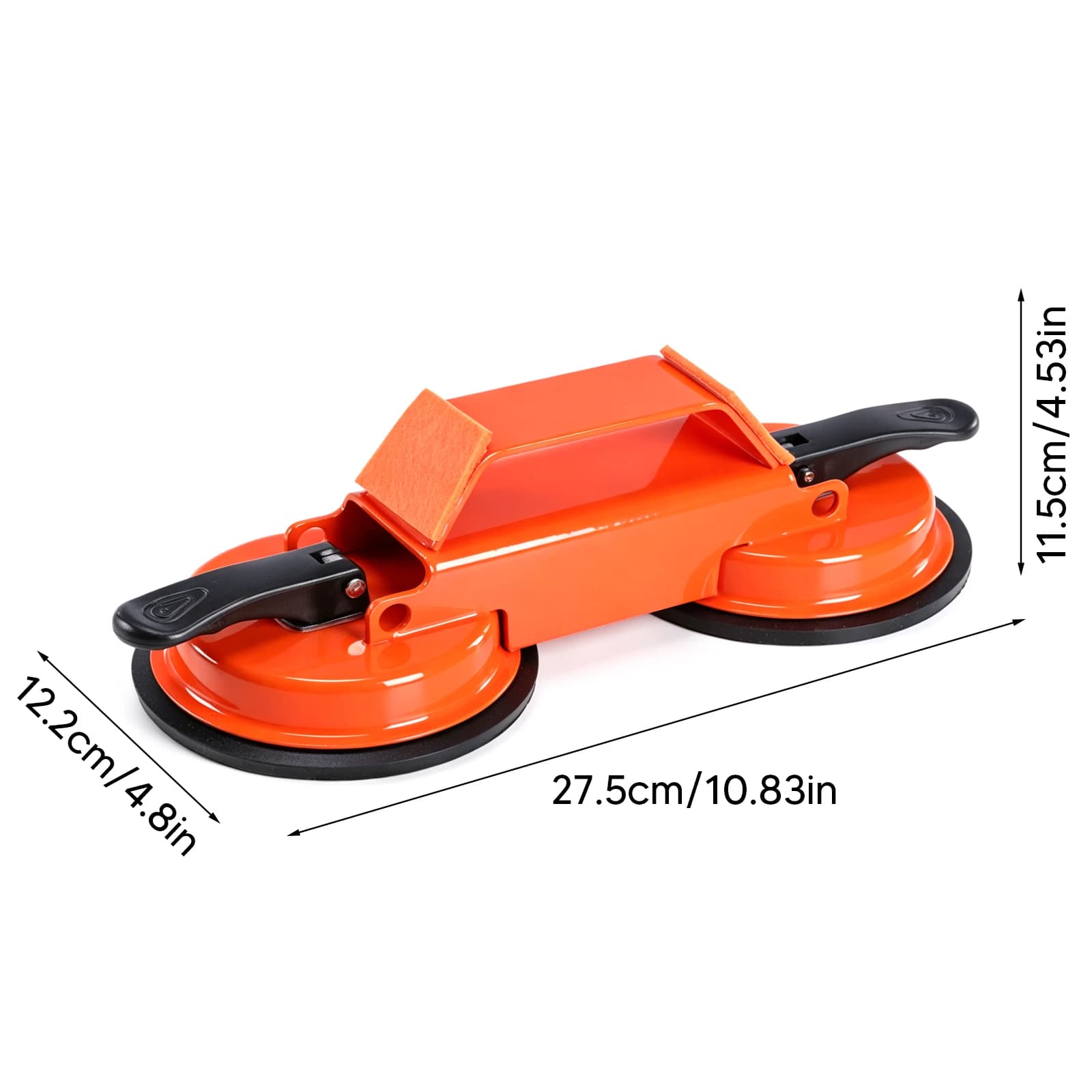 Floor Seam Fixer 45 Degree Striking Surface with Slot Cutter Hammer and 5pcs Sticky Pads Dual Enhanced Vacuum Suction Cup