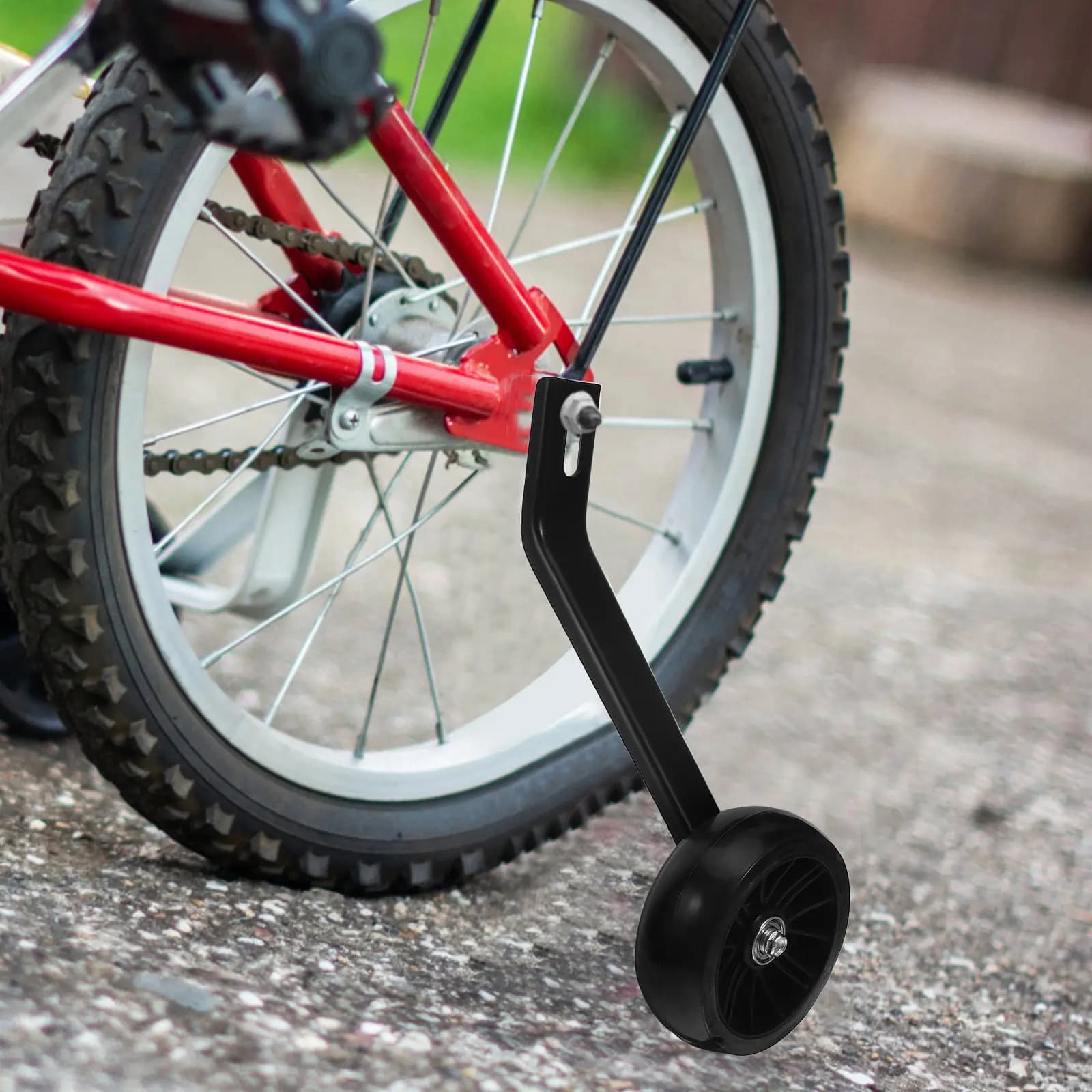 2 Pezzi Ruote Stabilizzatrici per Bicicletta Bambini con Luci, Ausiliari Regolabili di Ricambio per Bici da 20 Pollici, Sicurezza Bambini