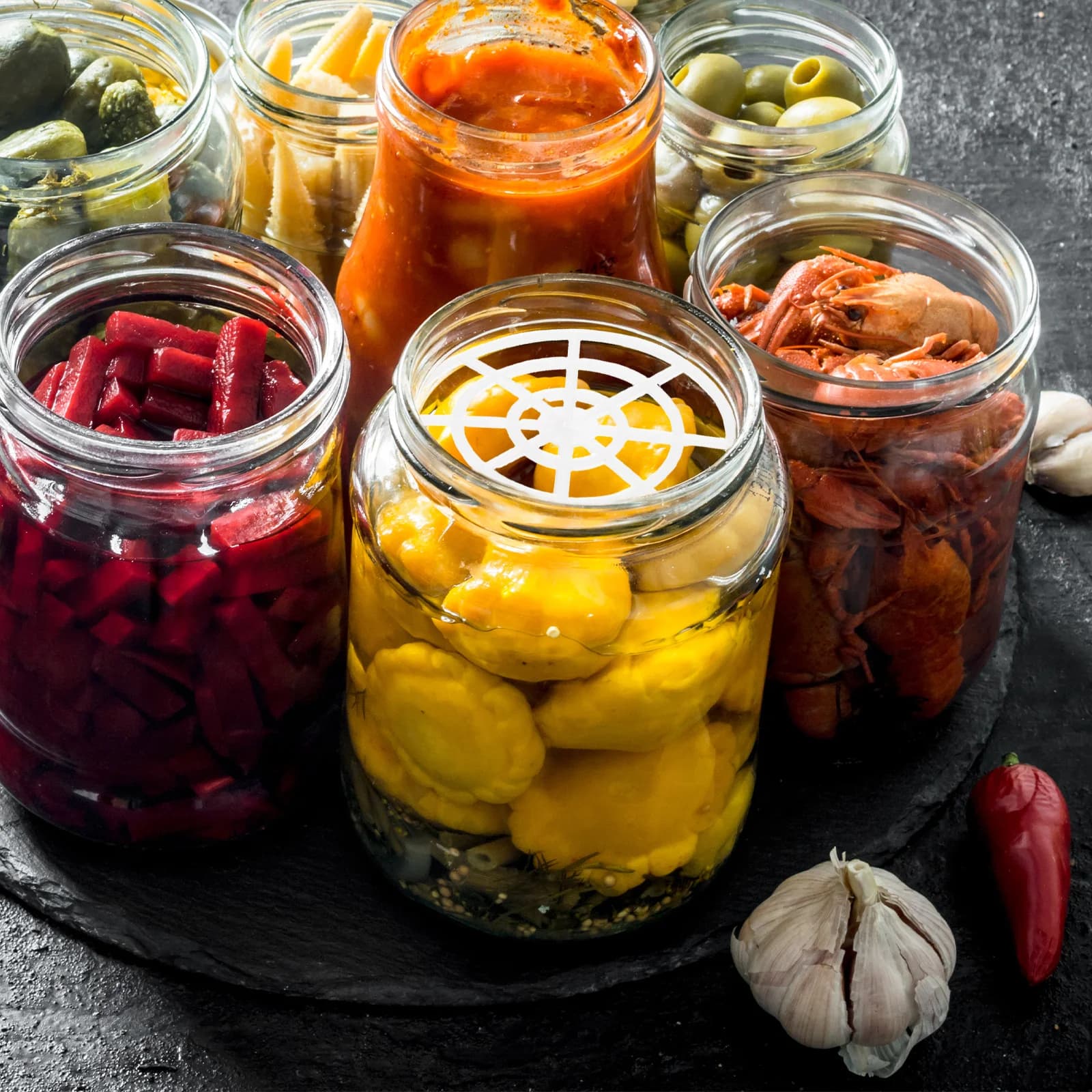 5Pcs Fermenting Weights for Jars Pickle Press Plate Tool for Kimchi Sauerkraut Pickling Supplies Compact Sturdy Design