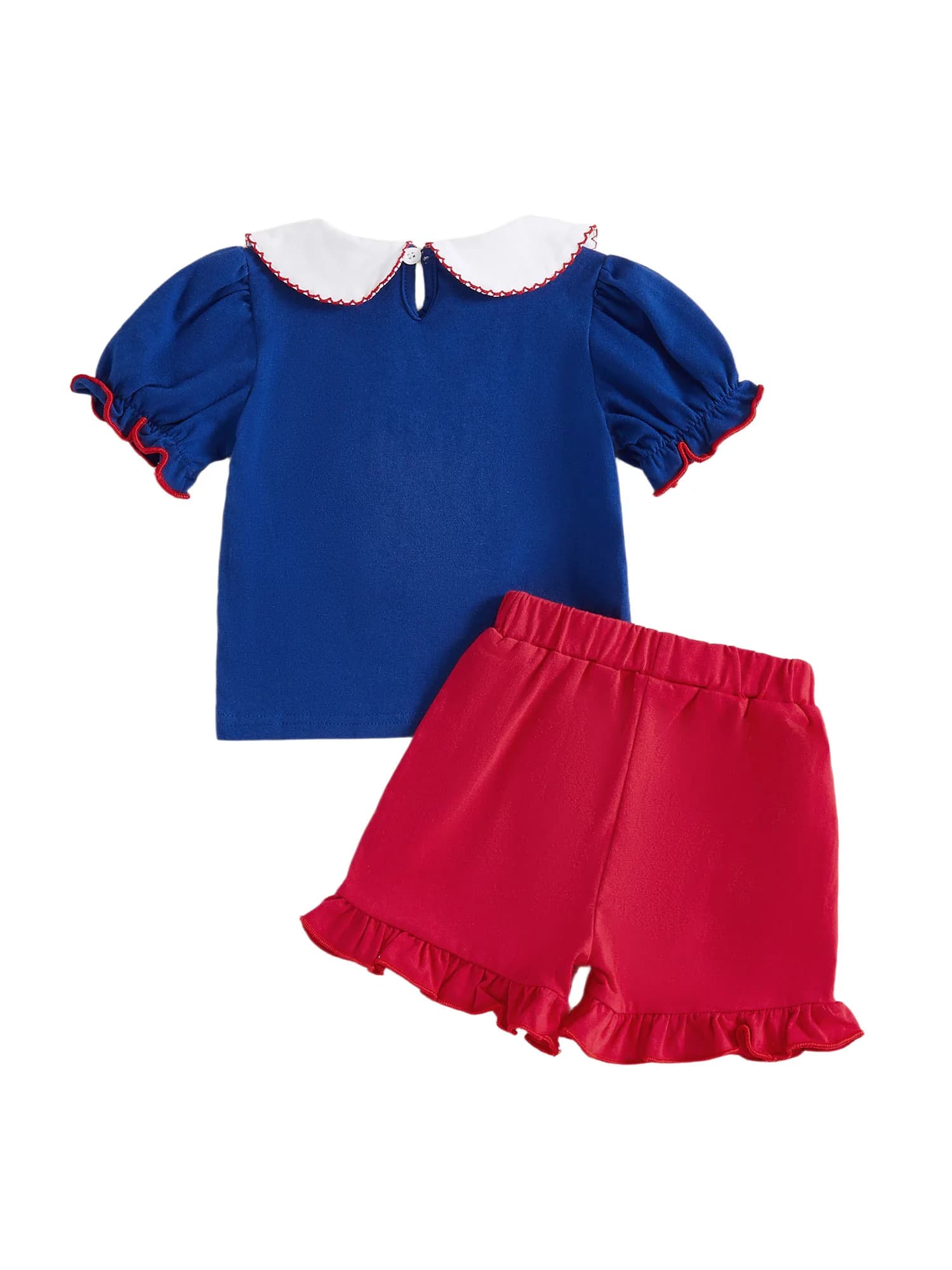 Girls Summer Outfit Sleeveless Floral Print Top with Ruffle Shorts Set Kids Casual Two-Piece Clothing Set for Hot Days