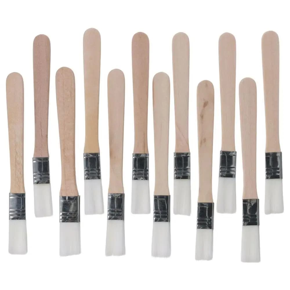 Armadi da 1/12 pezzi Pennello da 0,5 pollici Strumento per pittura in nylon Parete a testa piegata