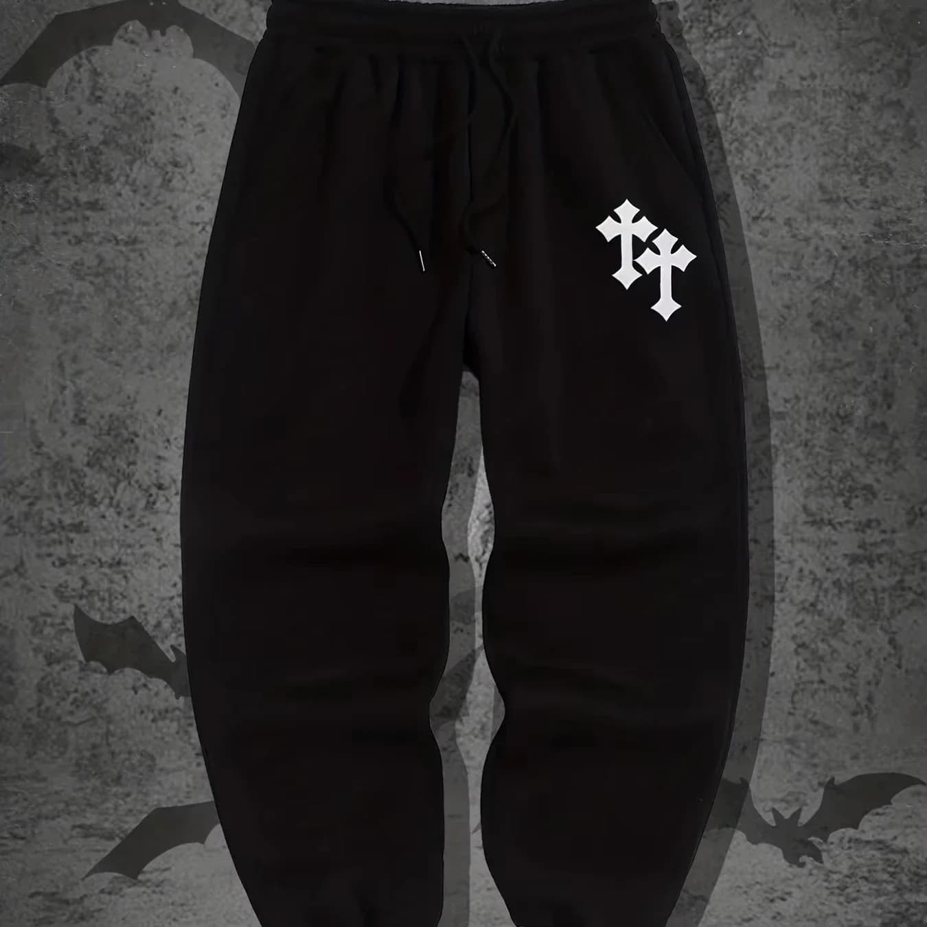 Pantaloni hip-hop Harajuku modello stampato pantaloni sportivi da uomo slim Y2K gotico per il tempo libero moda sport street wear coppia