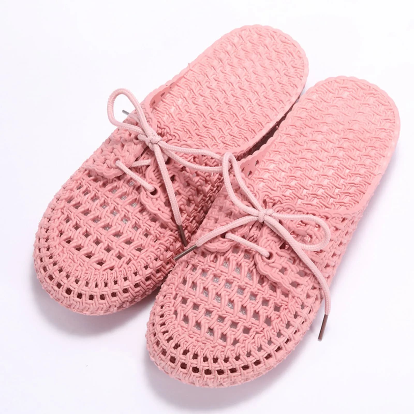 Pantofole stringate Sandali piatti da donna Scarpe da spiaggia per le vacanze estive Pantofole morbide antiscivolo per la casa quotidiana Sandali da donna Mujer