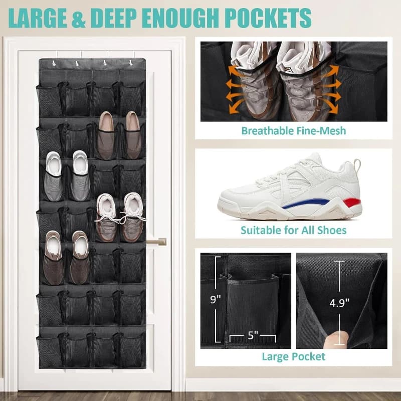 Organizzatori da appendere alla borsa per riporre le scarpe dietro la porta Organizzatore multifunzionale per la casa Appeso a parete Abbigliamento Guardaroba Casa