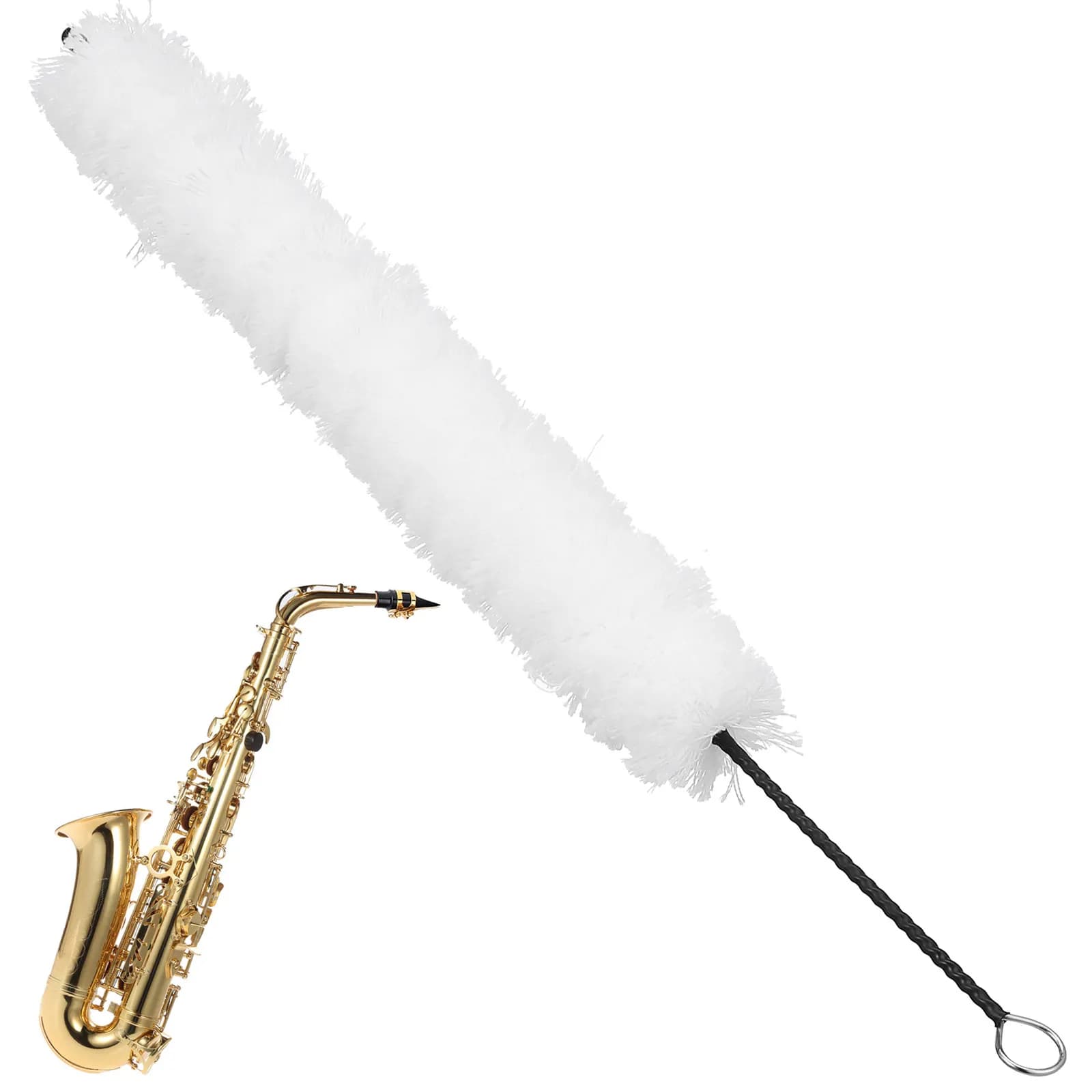 Spazzola per la Pulizia del Flauto, Resistente e Lavabile, con Punta in Cotone, Strumento Efficiente per la Cura degli Strumenti Musicali per Musicisti e Studenti