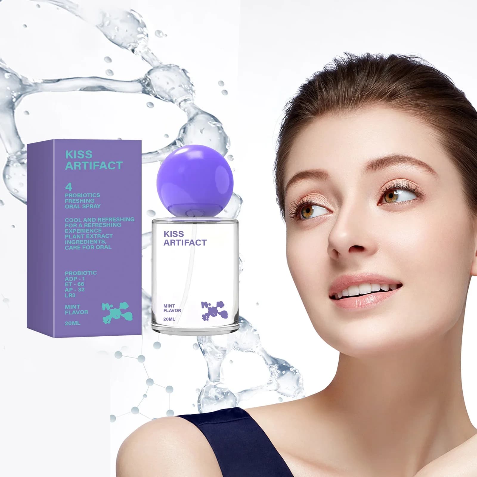 20ML Breath Freshener Spray Artifact Female Male Portable Breath Cleaning Oral Hygiene Kissing Mouth Spray Cleaning Spray
