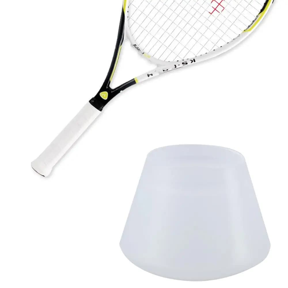 Grip Ring Transparent White Silicone Racket Case Tennis Energy Sleeve Racket Power Cap Handle End Cap Tennis Racket Cover