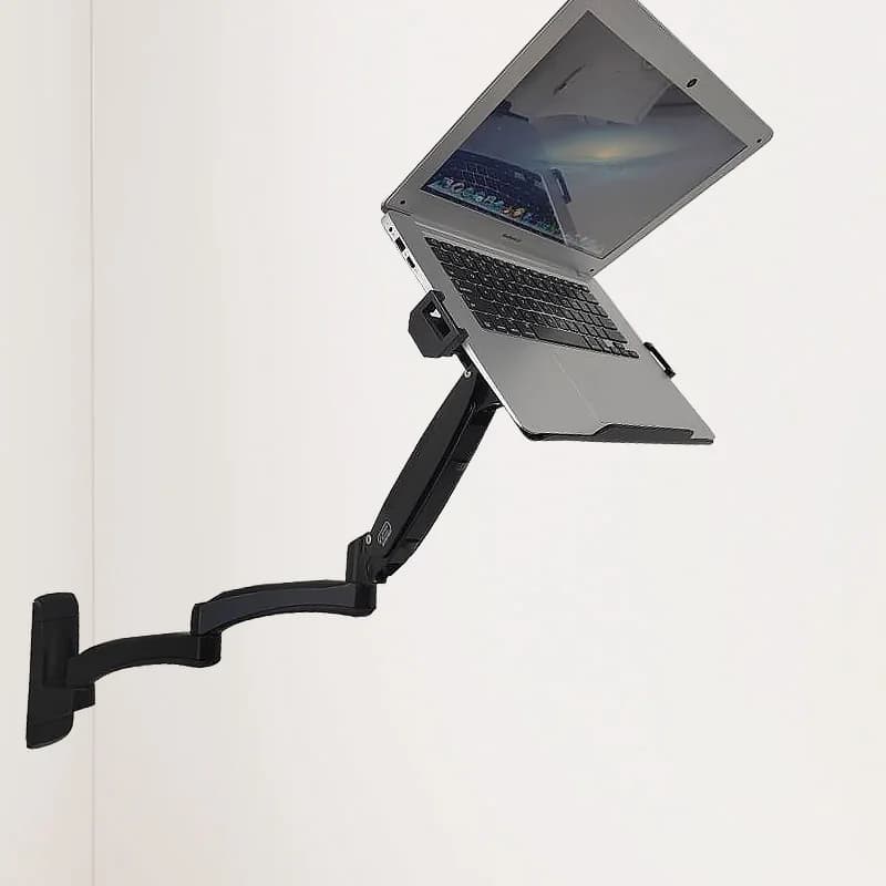 Supporto per laptop con montaggio a parete Supporto per laptop a movimento completo in alluminio con braccio lungo