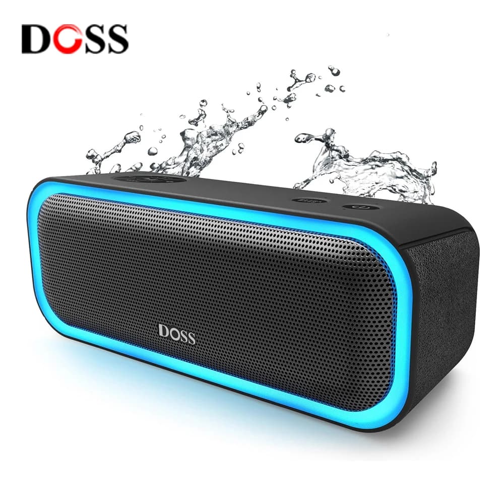 Altoparlante wireless DOSS Bluetooth 5.0 SoundBox Pro Potente suono stereo da 20 W Cassa audio extra bassi TWS Accoppiamento Altoparlanti portatili