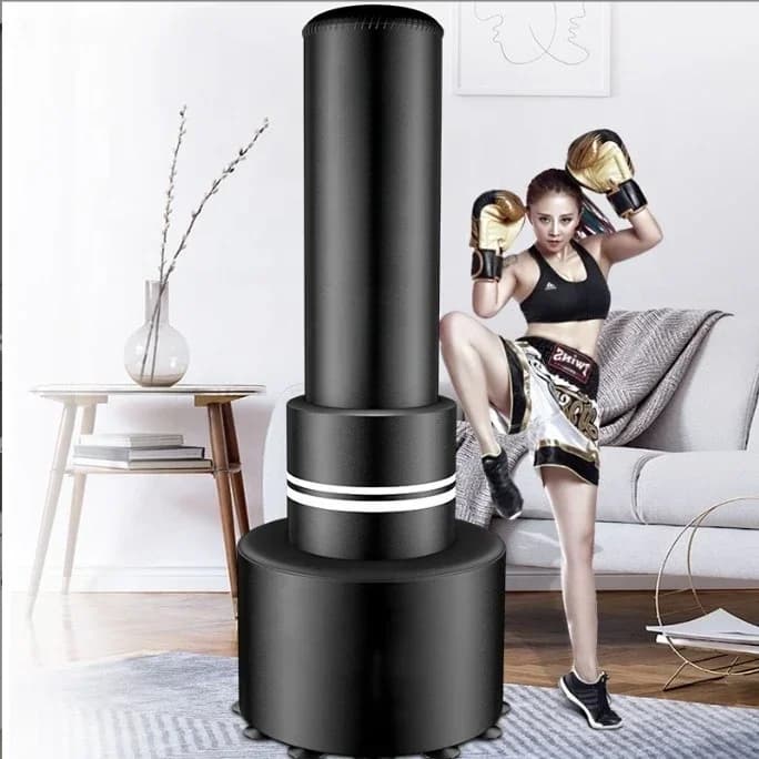 -Free Standing Kick Boxing Manichino Bersaglio Material PU Boxing Bag Adult Children Water Filling Customizable Logo