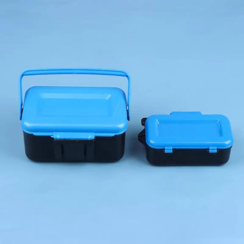 Portable Waist Fishing Tackle Box Outdoor Fishing Bait Hook Worm Lure Storage Case