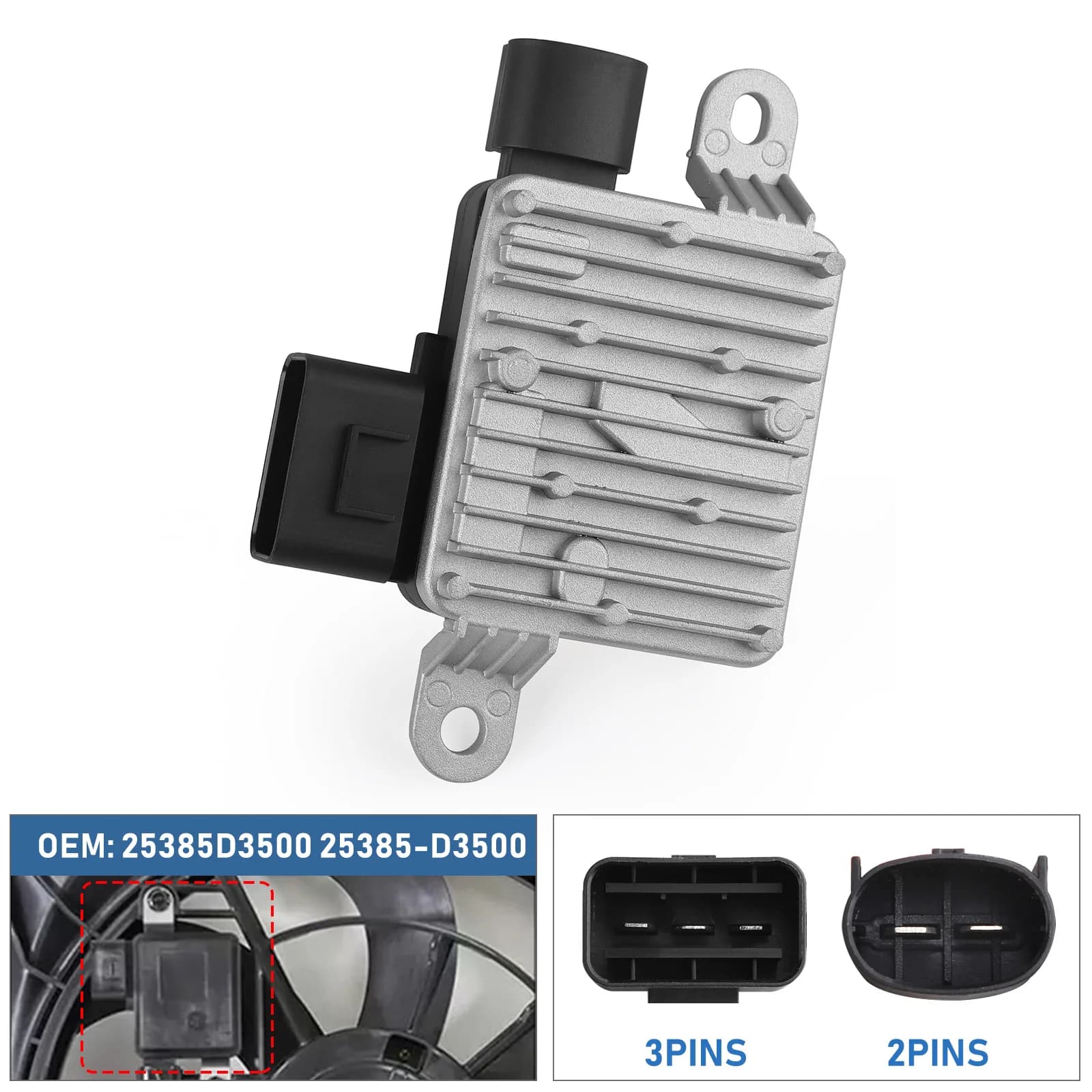 Modulo di controllo resistenza ventola di raffreddamento 253854R500 253854R500 per Hyundai Tucson Kia Sportage Kona 2016-2018 25385-D3000 25385-D9000
