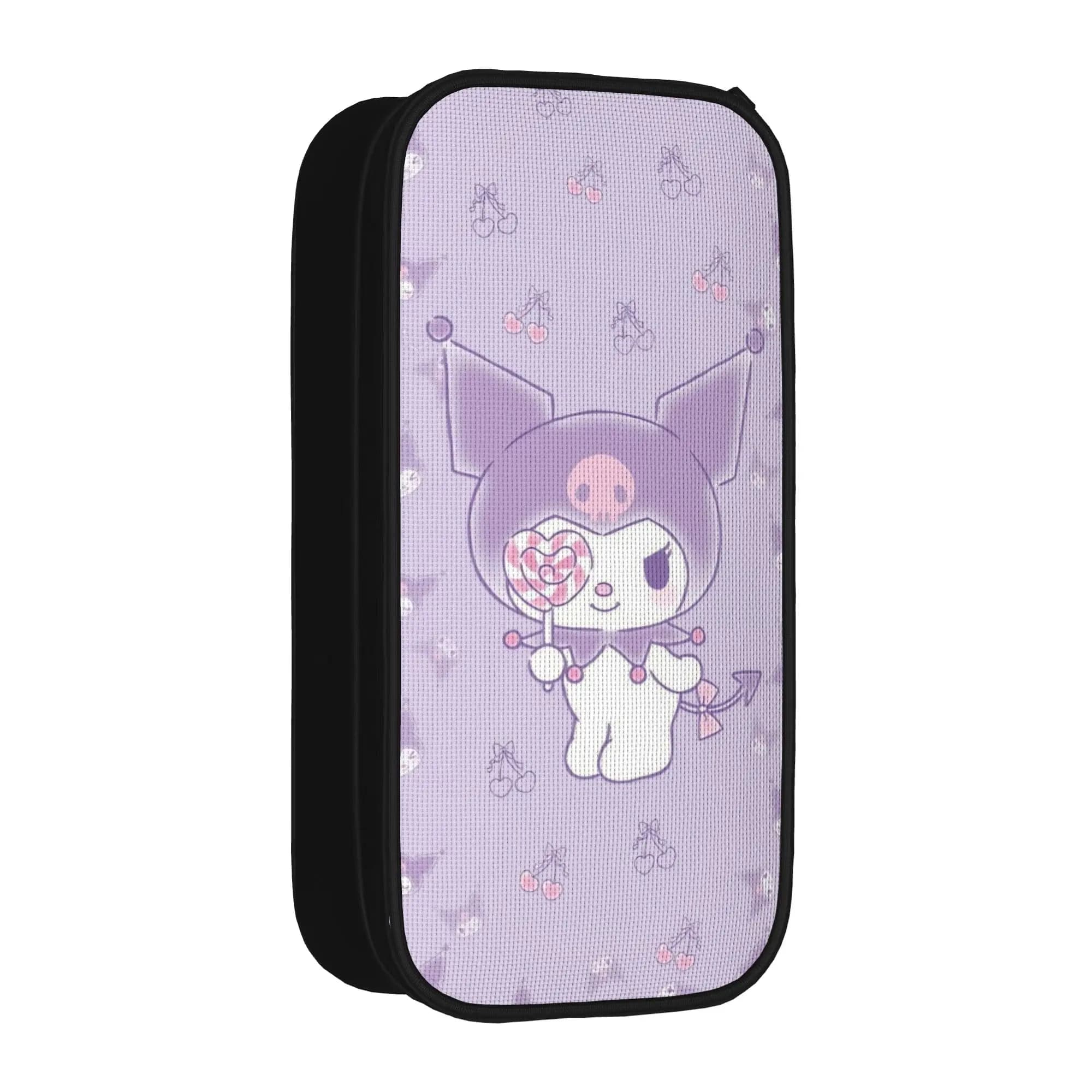 Astuccio Portapenne Kuromi alla Moda, Porta Matite Cartoon, Porta Penne per Ragazze e Ragazzi, Borsa Grande per Studenti, Accessori Regalo Scolastico