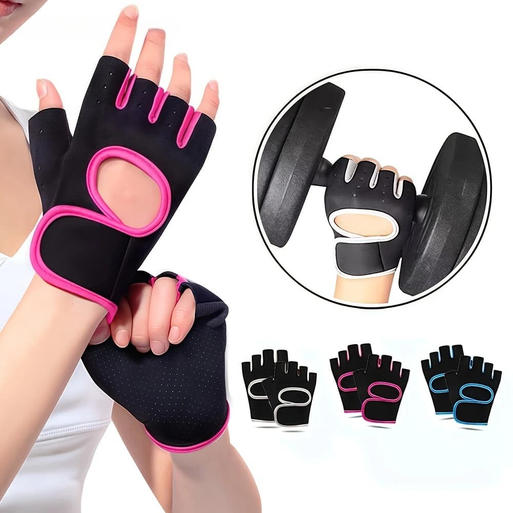 1 Pole of Silicone Gloves for Lifting Weights and Bodybuilding, Fitness Gloves for Gym