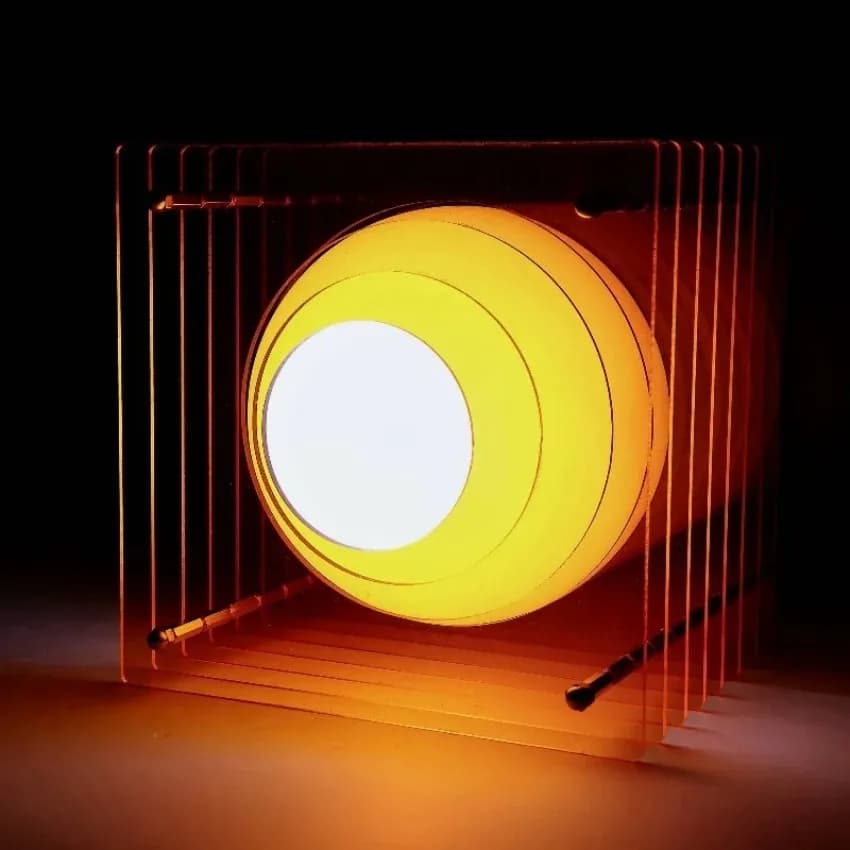 Thousand Layered Acrylic Lamp Do-it-your Lunar Lamp Table Decoration Suspended Atmosphere Light Camera Puntelli Home Decoration Night Light Gifts