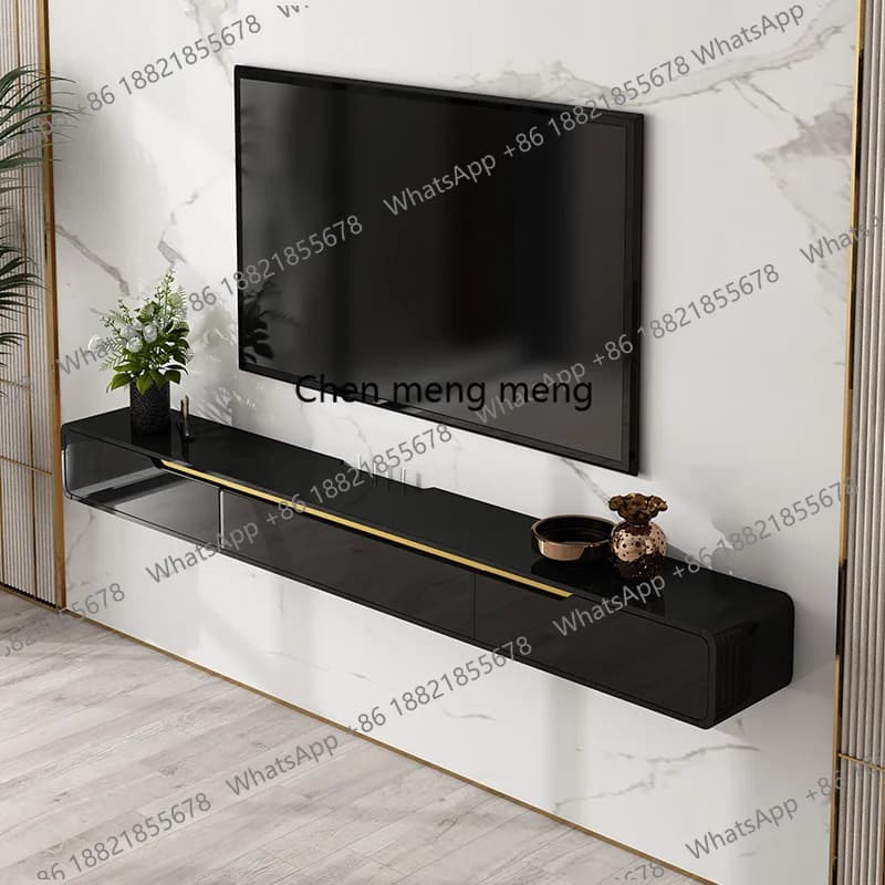 Tavolino Porta TV Moderno Universale per Soggiorno, Supporto da Parete per Monitor e Gaming